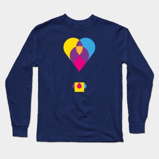 Love hot air balloon design Long Sleeve T-Shirt